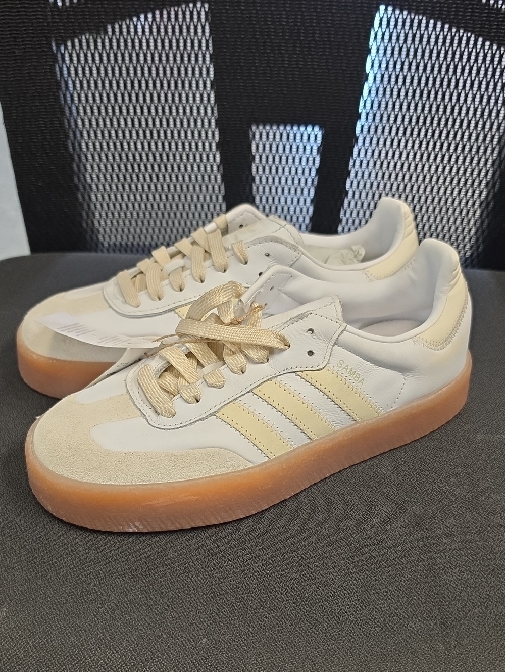 adidas Samba Low-Top Sneakers in Cream and Gum